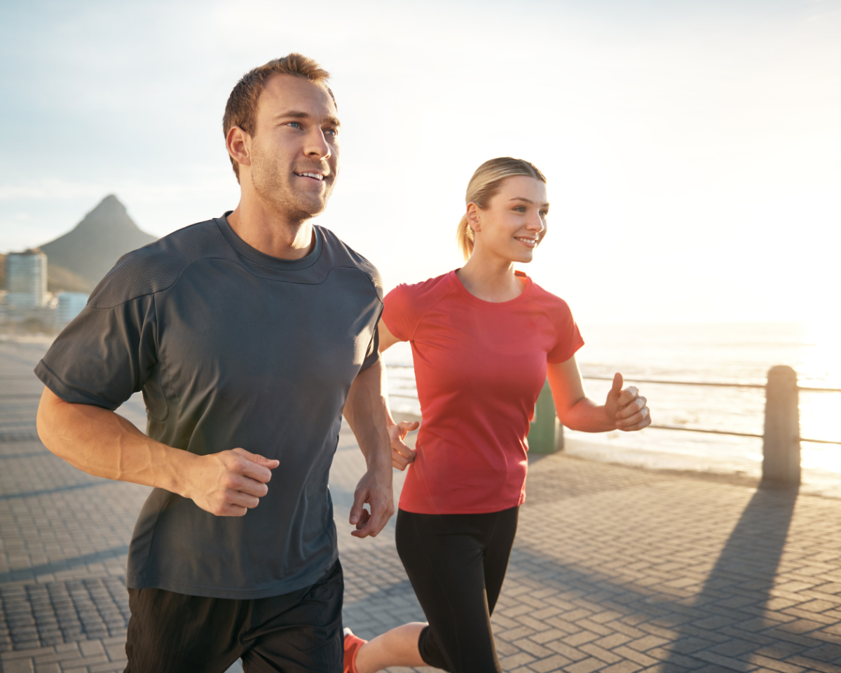 Aktive Menschen beim Sport