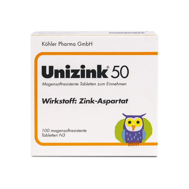 Unizink® 50 magensaftresistente Tabletten